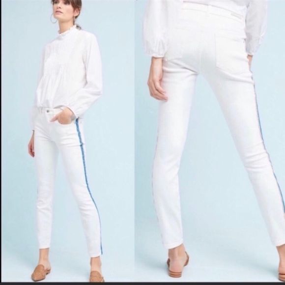Anthropologie Skinny White Jeans NWT - Picture 1 of 10